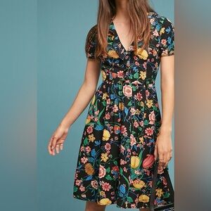 Maeve Anthropologie Bloedel floral dress
